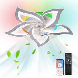 Equivera Plafonniere met Ventilator - Plafondventilator - Plafondventilator Afstandsbediening - Plafondventilator Slaapkamer - Plafond Ventilator met Verlichting - Plafondlamp - Plafonniere - Ideaal voor in uw slaapkamer! — thumbnail 1