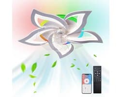 Equivera Plafonniere met Ventilator - Plafondventilator - Plafondventilator Afstandsbediening - Plafondventilator Slaapkamer - Plafond Ventilator met Verlichting - Plafondlamp - Plafonniere - Ideaal voor in uw slaapkamer! — afbeelding 1