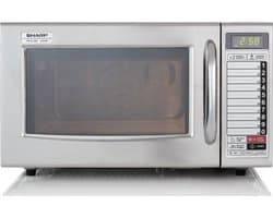 Sharp YB-S4202 Professionele magnetron - 20 liter - 2100W - flatbed - RVS