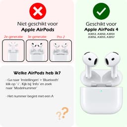 Hoesje - Geschikt voor Apple AirPods 4 - met Clip - Siliconen Hoes - Silicone Case Cover - Navy — thumbnail 2