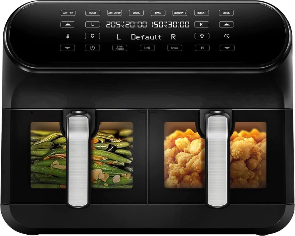 Dubbele Airfryer - Dubbele Mand - Dual Cook - Heteluchtfriteuse — afbeelding 1