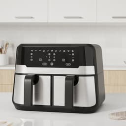 Dubbele Airfryer - Dubbele Mand - Dual Cook - Heteluchtfriteuse — thumbnail 5