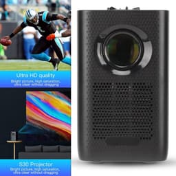 Miniprojector 4K 720P WiFi Full HD Draagbare Slimme Projector - Afstandsbediening Handmatige Rolfocus - Vervormingscorrectie Dubbele Poorten - Thuis Buiten - EU-stekker . — thumbnail 3
