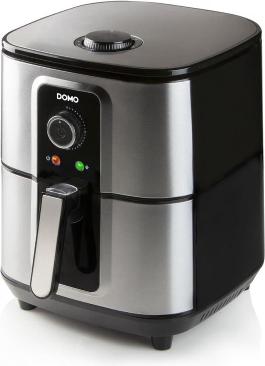 Domo DO536FR friteuse Enkel 5,5 l 1800 W Heteluchtfriteuse Zwart, Zilver — afbeelding 1