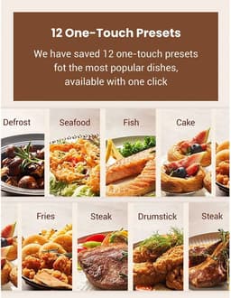 RM Store® - Digitale Airfryer - Heteluchtfriteuse - Digital Touchscreen - Turboair - 10 Programma's - 1500 W - Zwart - 34 x 25 x 32 cm. — thumbnail 3