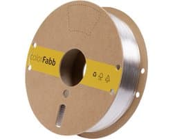colorFabb Petg Economy Clear 3D-printerfilament - 1,75 mm - 750 g - Uitstekende waarde per kilo - Grote spoelopties - Verkrijgbaar in veel kleuren