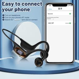 Lexium Bone Conduction Headphone - Sporthoofdtelefoon - Koptelefoon voor Sport - Open Ear Koptelefoon - Sport Koptelefoon — thumbnail 3