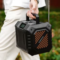 Lenco ODR-160GY - Krachtige draagbare outdoor DAB+/FM Radio met Bluetooth - Bouwradio IPX5 waterbestendig - Grijs — thumbnail 5