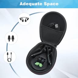 YONO Beschermhoes geschikt voor Shokz OpenRun - Pro - 2 - Mini - OpenMove - AfterShokz Aeropex - Trekz - Titanium - Air - Hard Case - Hoesje - Zwart — thumbnail 5