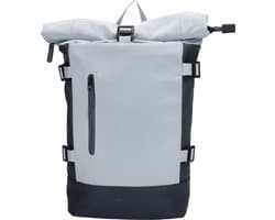 Beagles Originals Roll-Top Rugtas Kobe - Laptop Rugzak 15, 6 inch - Geschikt als handbagage - 59 x 24 x 13.50 cm - Lichtblauw