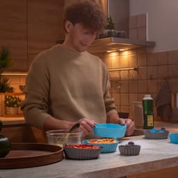 Keukenvriend © Airfryer siliconen bakje - siliconen airfryer set 7 stuks - Grijs - Heteluchtoven — thumbnail 8