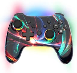 Unieke Switch Controller - RGB & Draadloos - RGB PRO - Bluetooth Controllers geschikt voor alle Nintendo Switch Accessoires Pro Controller — thumbnail 1