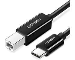 Ugreen - Printerkabel - Printer kabel USB - USB-C Naar USB-B - USB 2.0 - USB-C - 1 Meter - Zwart
