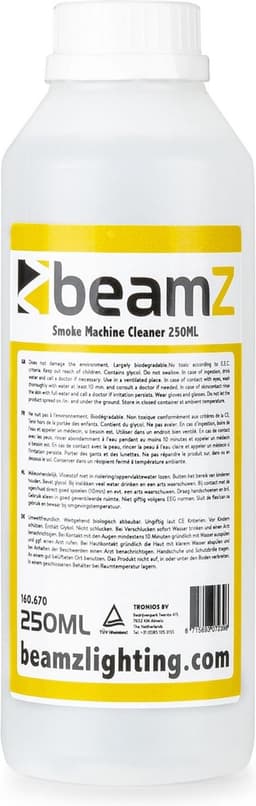Rookmachine reinigingsvloeistof - BeamZ reinigingsvloeistof voor rookmachines - 250ml — thumbnail 1