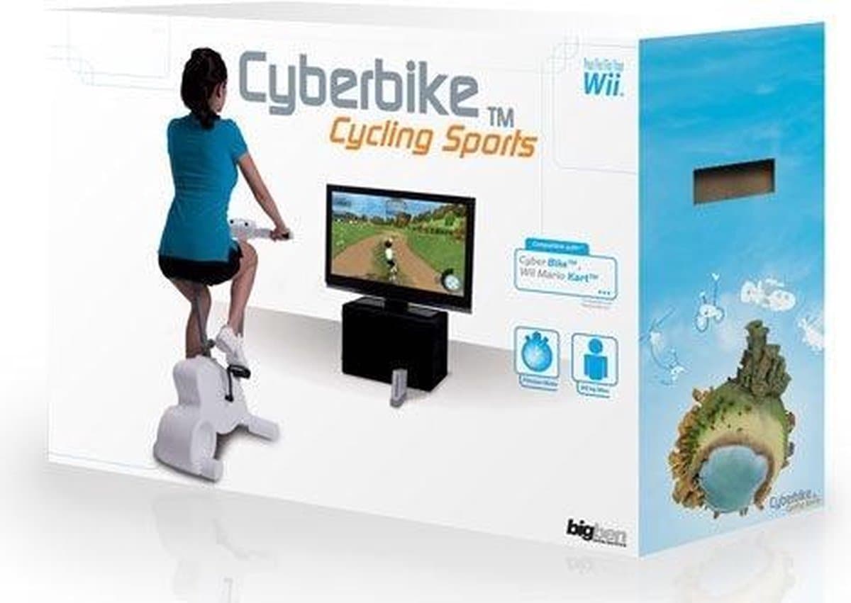 Cyber Bike + Cyclette Wii video-game Nintendo Wii Basis Italiaans — afbeelding 1
