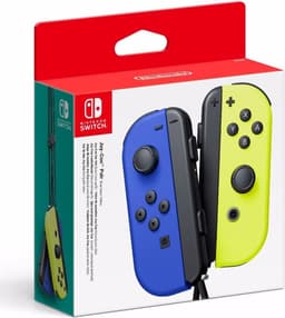 Nintendo Switch Joy-Con Controller paar - Blauw en Neon Geel — thumbnail 2