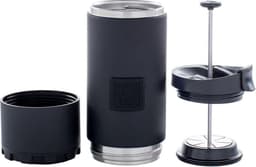 Planetary Design - Serie BruTrek OVRLNDR - French press - Koffie - Camping - Outdoor - Hiking - Cafetière - Mat Zwart - Afneembare onderkant voor makkelijke reiniging - 710ml — thumbnail 3