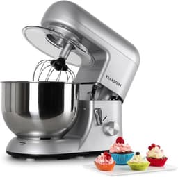 Klarstein keukenmachine, Knetmaschine met 5L kom, 1800W Profi keukenmachine met Knethaken en Schneebesen, Universal keukenmachine met 6 standen, Teigmaschine zum roeren, Kneten en Aufschlagen - Keukenmachine,2L - voor Keuken - Garde - RVS — thumbnail 1
