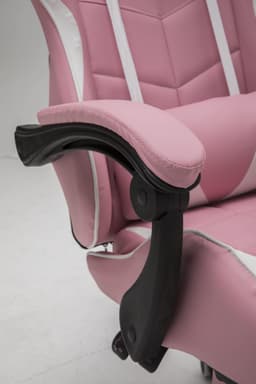 VDD Gaming - Game stoel - Gaming - Bureaustoel - Gamestoel Roze - Met Nekkussen & Verstelbaar Rugkussen - Silicone Game Stoel - Draaistoel - Ergonomische Game Stoel - Gamestoelen - Hoogte Verstelbaar - Roze & Wit — thumbnail 5
