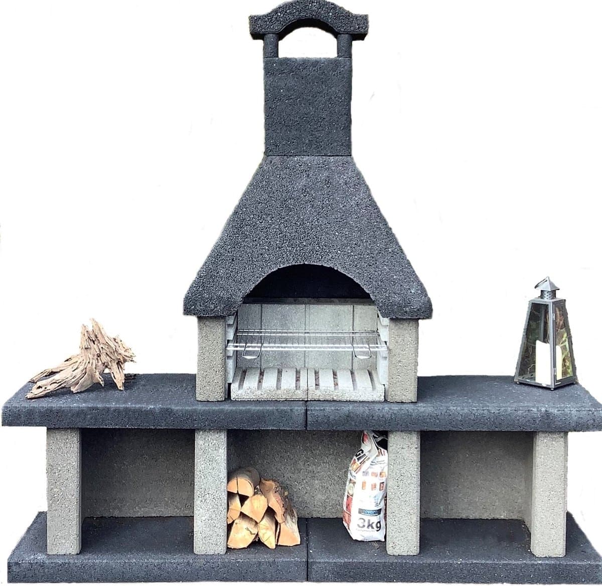 Intergard Barbecue beton houtskool bbq Venezia nr. 2 (200x200x50cm/600kg) — afbeelding 1
