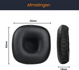Oorkussens geschikt voor Marshall Major III & Marshall Major IV Zwart — thumbnail 5