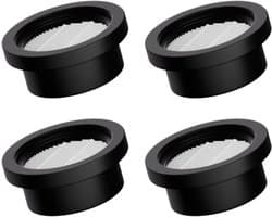 HEPA Filter Set van 4 voor Steelstofzuiger-AZA62,AZA63,AZA64,AZA65 - 99.99% stofopname-Zwart