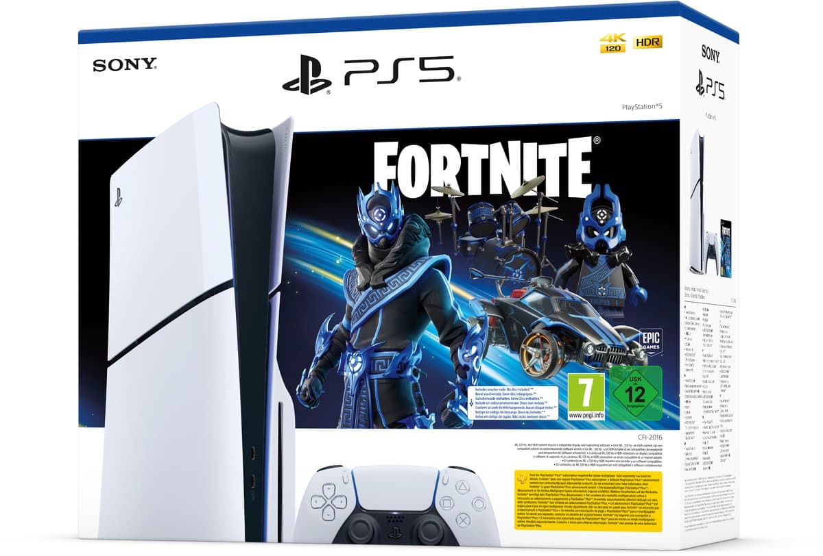 PlayStation 5 Disc Edition - Slim – Fortnite® Cobalt Star-bundel — afbeelding 1