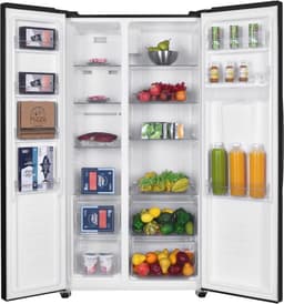 Fram FSBS-HM440NFBKWDE++ Amerikaanse Koelkast – Side-by-Side – 439L – Waterdispenser – No Frost – LED Touch Display – Zwart — thumbnail 3