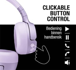 Fresh ‘n Rebel Code Fuse – Draadloze on-ear koptelefoon - Bluetooth - 30 uur Speeltijd - Dreamy Lilac — thumbnail 2