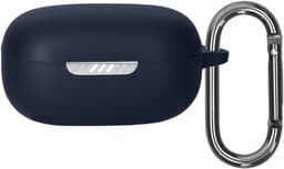 kwmobile cover voor oordopjes case - geschikt voor JBL Live Pro 2 TWS - Trendy beschermhoes draadloze oordopjes in donkerblauw — thumbnail 1