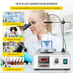 Magnetische Agitador - Magneetroerder - Met verwarmingsplaat — thumbnail 3