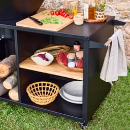 sweeek - Kookvuurschaal ø80cm met grillrooster en opbergruimte, l 138 x d 82 x h 114 cm — thumbnail 5
