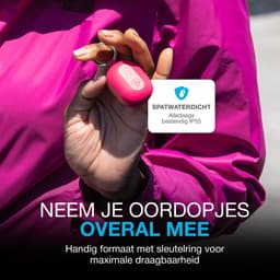 JLab JBuds Mini Draadloze Oordopjes - Bluetooth Oortjes Draadloos - 20 uur Batterijduur - Klein Design - Noise Cancelling Microfoon - Touch Sensoren - Multipoint - Roze — thumbnail 4