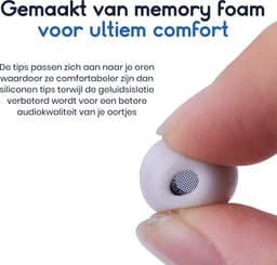 Ibley QuietSeal foam oortips maat M voor Samsung Galaxy Buds 3 Pro zwart - Foam Earplug - 2 paar - 4 stuk(s) — thumbnail 4