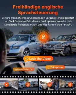 Dashcam - Daschcams - Auto - Camera - Vooruit - Achteruit - Video - Autobeveiliging - Parkeerbeveiliging - Recording - Dag en Nacht - Schadepreventie — thumbnail 4