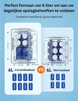 ApexArte® Minibar - Mini Koelkast - Skincare Fridge - Ultra Black — thumbnail 3