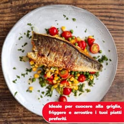 Frigisaba MAXI Rapid Air Fryer 5L Heteluchtfriteuse 1450W Touch Bedieningspaneel 7 Programma's 60 min Timer Wit/Zwart — thumbnail 2