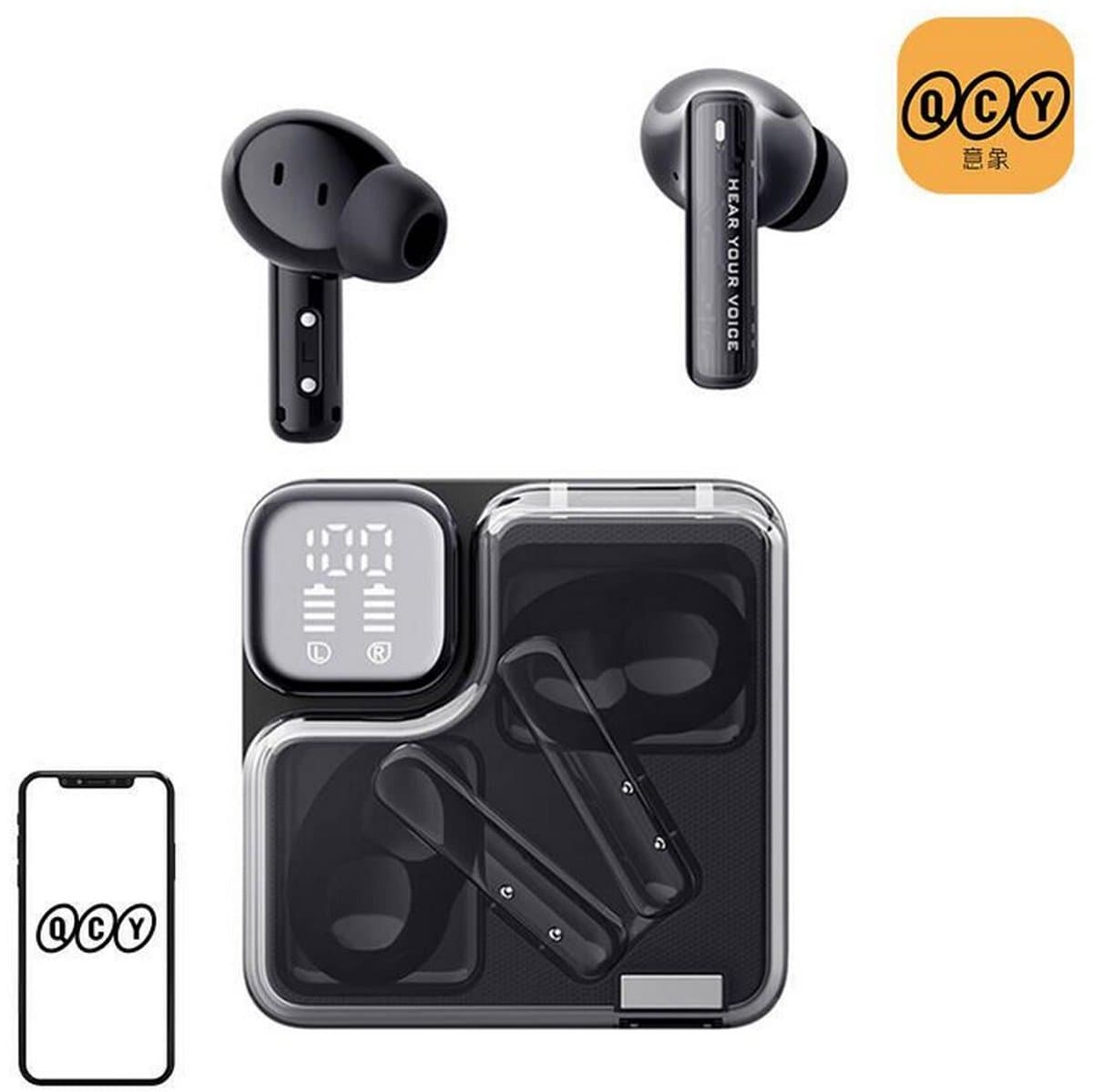 QCY - T31 black - Hoofdtelefoon — afbeelding 1