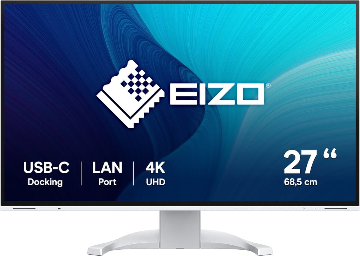 EIZO FlexScan EV2740X-WT LED display 68,6 cm (27") 3840 x 2160 Pixels 4K Ultra HD LCD Wit — afbeelding 1