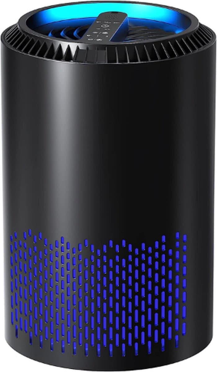 Allergie Luchtreiniger - Automatisch Uitschakelen - Hooikoorts filtervermogen, Stof en meer- Air Purifier - zwart — afbeelding 1