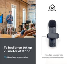 Draadloze Microfoon - Mini Microfoon - Dasspeld - Lavalier microfoon - Android en Iphone - Stream microfoon - Plug & play — thumbnail 5
