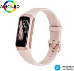 DrPhone ActiFit - 1.1'' AMOLED Scherm - Extra Lichte Activiteiten Tracker - Horloge met 25 Sportmodi - Goud — thumbnail 2