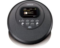 Lenco CD-500BK - Draagbare CD-speler met DAB en FM - Bluetooth - Zwart