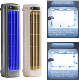 Draagbare Airconditioner - Luchtkoeler - Persoonlijke Koeling - Bladloos Ontwerp - 700 Gram - Abrikooswit — thumbnail 4