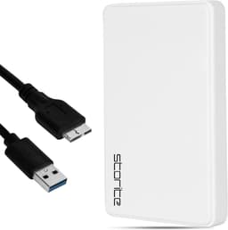 Externe Harde Schijf - Draagbare Opslag - Bestanden Opslaan - Ultrasnelle USB 3.0 - 120 GB - Wit — thumbnail 1