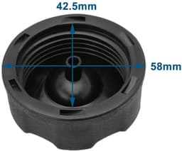 Dailygoods- Brandstoftankdop 2 Stuks - Vervangend Onderdeel - Compatibel met AL-KO Grasmaaier - Buitendiameter 58 mm - Binnendiameter 42,5 mm - Duurzame Constructie - Brandstofdop — thumbnail 2