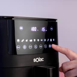 Heteluchtfriteuse - Olievrije Frituurpan - Gezond Koken - Digitaal Touchscreen - 7 Liter - Zwart — thumbnail 2