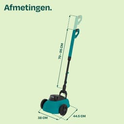 VONROC Mini Elektrische Grasmaaier 20V – 22 cm – Maaien en mulchen in één - Drie instelbare maaihoogtes: 30mm, 40mm, 50mm –- Incl. reinigingstool - incl. 2.0Ah Accu en snellader — thumbnail 4