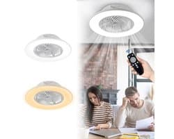 NAIZY 90W Moderne LED Plafondventilator, Dimbaar En Stil, Met Verlichting & Afstandsbediening, Geschikt Voor Woonkamer, Slaapkamer & Eetkamer — afbeelding 1