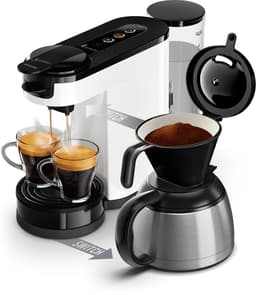 2 in 1 koffiezetapparaat SENSEO Switch Philips HD6592/05, 2 in 1 met filter en pod, geïsoleerd koffiezetapparaat, Crema plus — thumbnail 1
